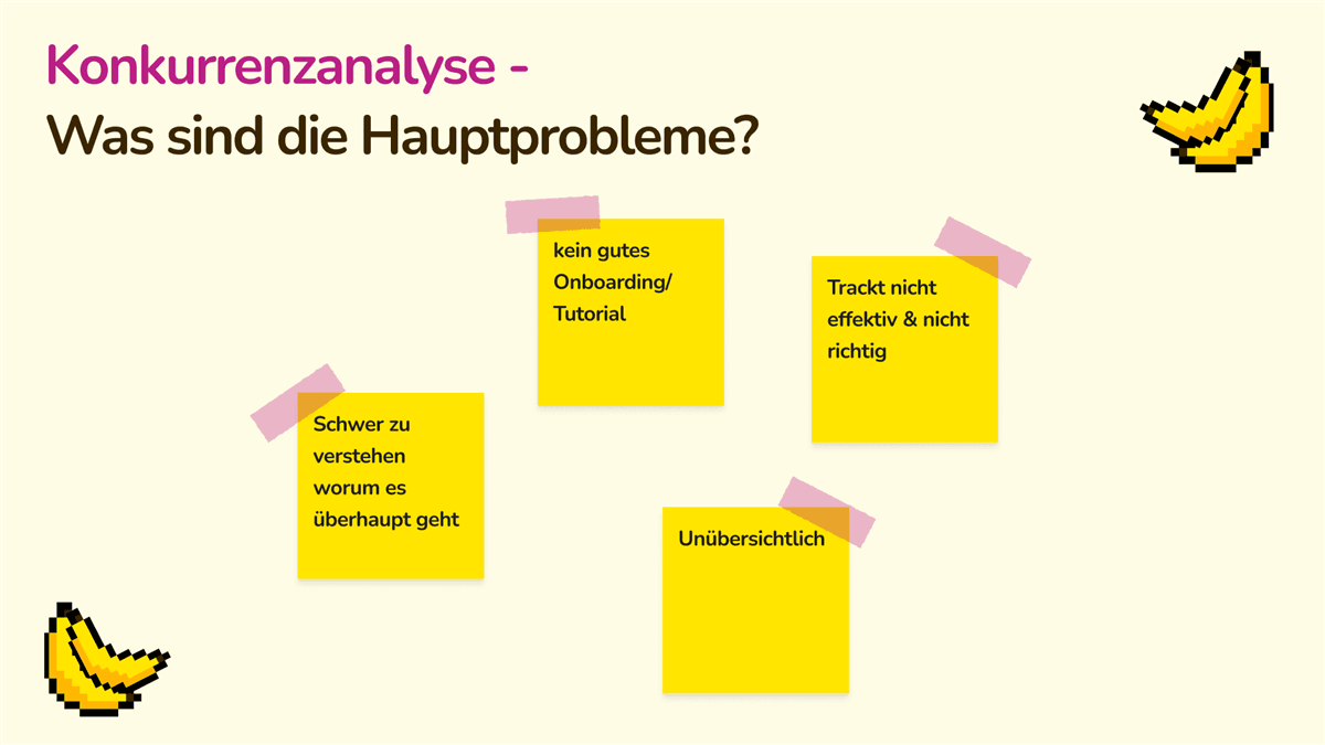 Konkurrenzanalyse: Hauptprobleme bestehender Fitness-Apps
