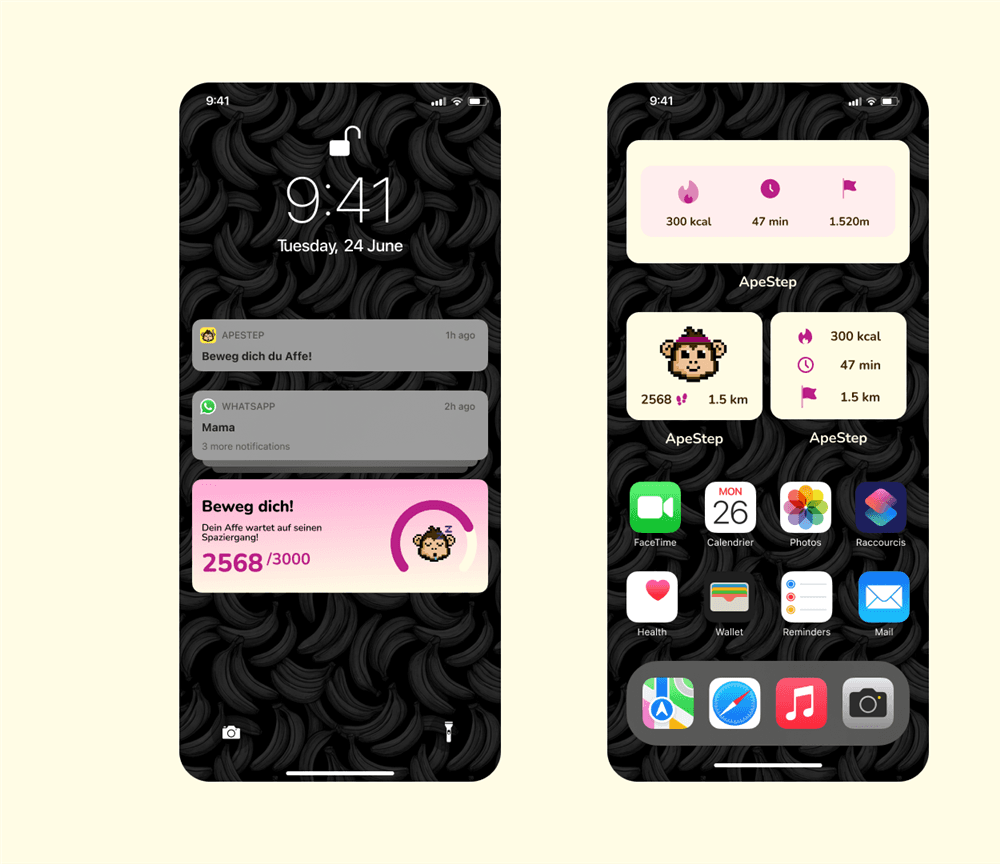 ApeStep Touchpoints: Push-Notification und Homescreen-Widgets