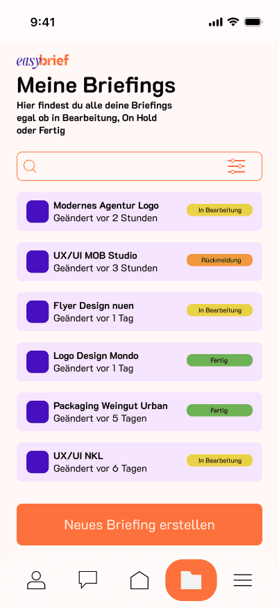 easybrief — MEINE BRIEFINGS