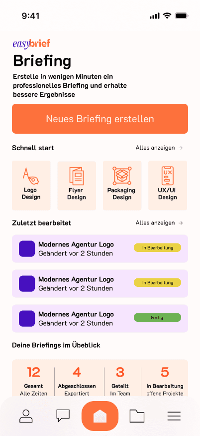 easybrief — DASHBOARD